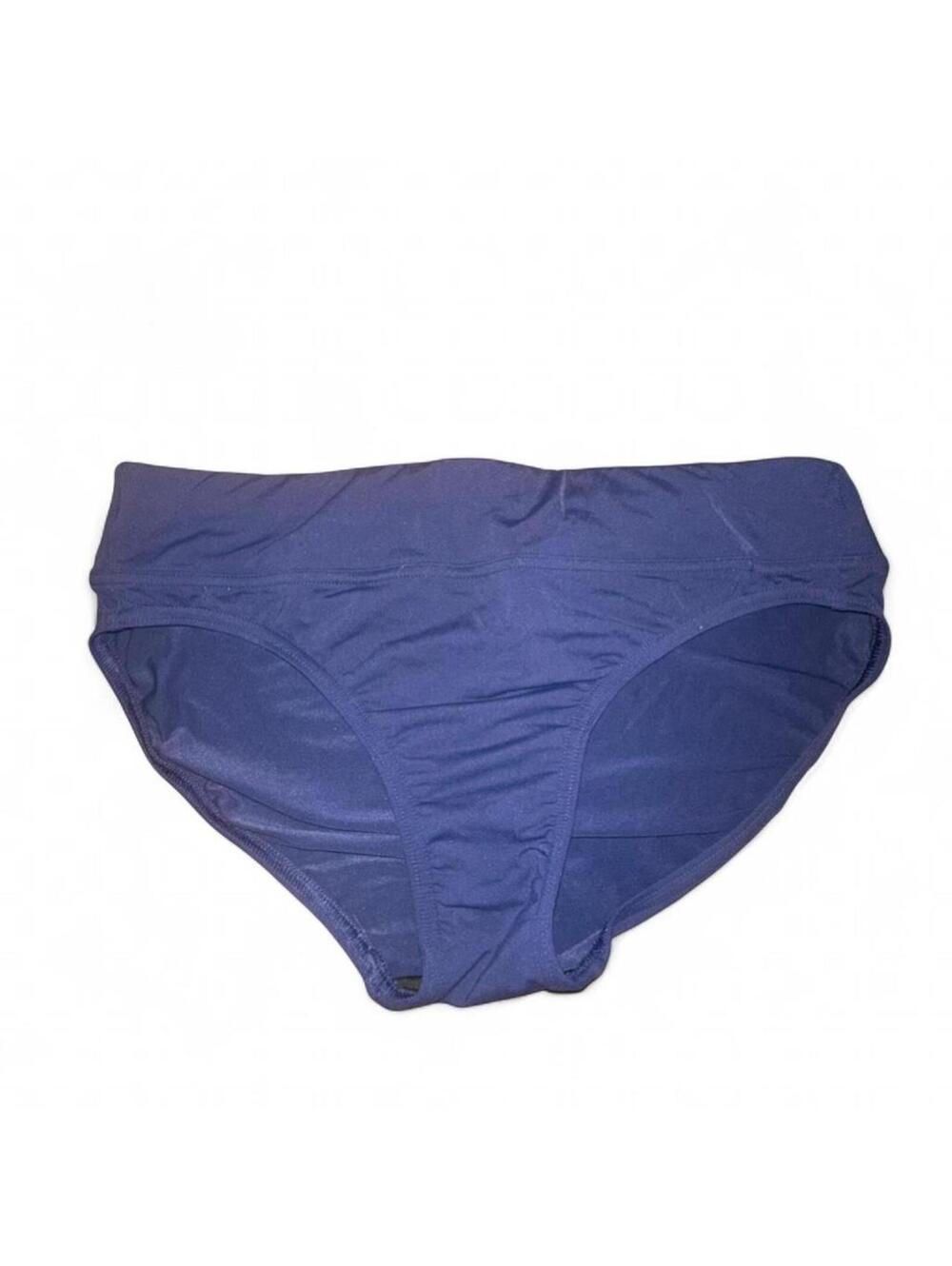 Lands End Navy Blue Bikini Bottoms 6 Lined Swimsuit